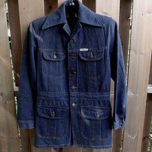 Vintage Denim Safari Chore Jacket Carhartt NOS